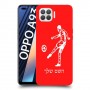 שחקן כדורגל כיסוי מגן קשיח בעיצוב אישי עם השם שלך ל Oppo A93 יחידה אחת סקרין מובייל