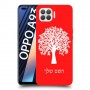 עץ כיסוי מגן קשיח בעיצוב אישי עם השם שלך ל Oppo A93 יחידה אחת סקרין מובייל