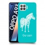 זברה כיסוי מגן קשיח בעיצוב אישי עם השם שלך ל Oppo A93 יחידה אחת סקרין מובייל