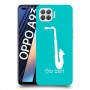 סקספון כיסוי מגן קשיח בעיצוב אישי עם השם שלך ל Oppo A93 יחידה אחת סקרין מובייל