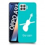 כינור כיסוי מגן קשיח בעיצוב אישי עם השם שלך ל Oppo A93 יחידה אחת סקרין מובייל