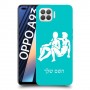 תאומים כיסוי מגן קשיח בעיצוב אישי עם השם שלך ל Oppo A93 יחידה אחת סקרין מובייל