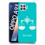 מאזניים כיסוי מגן קשיח בעיצוב אישי עם השם שלך ל Oppo A93 יחידה אחת סקרין מובייל