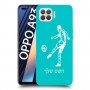 שחקן כדורגל כיסוי מגן קשיח בעיצוב אישי עם השם שלך ל Oppo A93 יחידה אחת סקרין מובייל