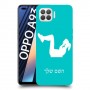 אימון ספורט - אישה כיסוי מגן קשיח בעיצוב אישי עם השם שלך ל Oppo A93 יחידה אחת סקרין מובייל