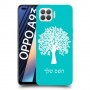 עץ כיסוי מגן קשיח בעיצוב אישי עם השם שלך ל Oppo A93 יחידה אחת סקרין מובייל