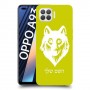 זאב כיסוי מגן קשיח בעיצוב אישי עם השם שלך ל Oppo A93 יחידה אחת סקרין מובייל