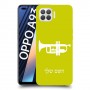 חצוצרה כיסוי מגן קשיח בעיצוב אישי עם השם שלך ל Oppo A93 יחידה אחת סקרין מובייל
