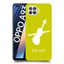 כינור כיסוי מגן קשיח בעיצוב אישי עם השם שלך ל Oppo A93 יחידה אחת סקרין מובייל