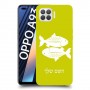 דגים כיסוי מגן קשיח בעיצוב אישי עם השם שלך ל Oppo A93 יחידה אחת סקרין מובייל
