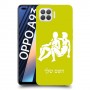 תאומים כיסוי מגן קשיח בעיצוב אישי עם השם שלך ל Oppo A93 יחידה אחת סקרין מובייל