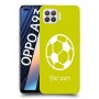 כדורגל - כדור כיסוי מגן קשיח בעיצוב אישי עם השם שלך ל Oppo A93 יחידה אחת סקרין מובייל