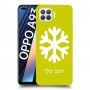 שלג כיסוי מגן קשיח בעיצוב אישי עם השם שלך ל Oppo A93 יחידה אחת סקרין מובייל