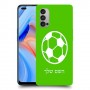 כדורגל - כדור כיסוי מגן קשיח בעיצוב אישי עם השם שלך ל Oppo Reno4 5G יחידה אחת סקרין מובייל
