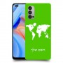 מפת העולם כיסוי מגן קשיח בעיצוב אישי עם השם שלך ל Oppo Reno4 5G יחידה אחת סקרין מובייל