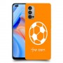 כדורגל - כדור כיסוי מגן קשיח בעיצוב אישי עם השם שלך ל Oppo Reno4 5G יחידה אחת סקרין מובייל