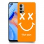 סמיילי כיסוי מגן קשיח בעיצוב אישי עם השם שלך ל Oppo Reno4 5G יחידה אחת סקרין מובייל