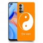 סמל יינג יאנג - סין כיסוי מגן קשיח בעיצוב אישי עם השם שלך ל Oppo Reno4 5G יחידה אחת סקרין מובייל