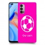 כדורגל - כדור כיסוי מגן קשיח בעיצוב אישי עם השם שלך ל Oppo Reno4 5G יחידה אחת סקרין מובייל