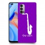 סקספון כיסוי מגן קשיח בעיצוב אישי עם השם שלך ל Oppo Reno4 5G יחידה אחת סקרין מובייל