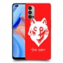 זאב כיסוי מגן קשיח בעיצוב אישי עם השם שלך ל Oppo Reno4 5G יחידה אחת סקרין מובייל