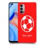 כדורגל - כדור כיסוי מגן קשיח בעיצוב אישי עם השם שלך ל Oppo Reno4 5G יחידה אחת סקרין מובייל