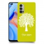 עץ כיסוי מגן קשיח בעיצוב אישי עם השם שלך ל Oppo Reno4 5G יחידה אחת סקרין מובייל