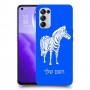 זברה כיסוי מגן קשיח בעיצוב אישי עם השם שלך ל Oppo Reno5 5G יחידה אחת סקרין מובייל