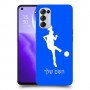 כדורגל - אישה כיסוי מגן קשיח בעיצוב אישי עם השם שלך ל Oppo Reno5 5G יחידה אחת סקרין מובייל
