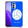 כדורעף - כדור כיסוי מגן קשיח בעיצוב אישי עם השם שלך ל Oppo Reno5 5G יחידה אחת סקרין מובייל