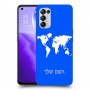מפת העולם כיסוי מגן קשיח בעיצוב אישי עם השם שלך ל Oppo Reno5 5G יחידה אחת סקרין מובייל