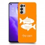 דגים כיסוי מגן קשיח בעיצוב אישי עם השם שלך ל Oppo Reno5 5G יחידה אחת סקרין מובייל