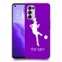 כדורגל - אישה כיסוי מגן קשיח בעיצוב אישי עם השם שלך ל Oppo Reno5 5G יחידה אחת סקרין מובייל