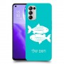 דגים כיסוי מגן קשיח בעיצוב אישי עם השם שלך ל Oppo Reno5 5G יחידה אחת סקרין מובייל