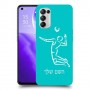 שחקן כדורעף כיסוי מגן קשיח בעיצוב אישי עם השם שלך ל Oppo Reno5 5G יחידה אחת סקרין מובייל