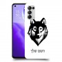 זאב כיסוי מגן קשיח בעיצוב אישי עם השם שלך ל Oppo Reno5 5G יחידה אחת סקרין מובייל