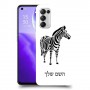 זברה כיסוי מגן קשיח בעיצוב אישי עם השם שלך ל Oppo Reno5 5G יחידה אחת סקרין מובייל