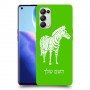 זברה כיסוי מגן קשיח בעיצוב אישי עם השם שלך ל Oppo Reno5 Pro 5G יחידה אחת סקרין מובייל