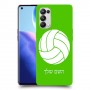 כדורעף - כדור כיסוי מגן קשיח בעיצוב אישי עם השם שלך ל Oppo Reno5 Pro 5G יחידה אחת סקרין מובייל