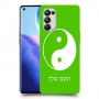 סמל יינג יאנג - סין כיסוי מגן קשיח בעיצוב אישי עם השם שלך ל Oppo Reno5 Pro 5G יחידה אחת סקרין מובייל
