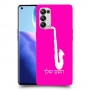סקספון כיסוי מגן קשיח בעיצוב אישי עם השם שלך ל Oppo Reno5 Pro 5G יחידה אחת סקרין מובייל