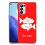 דגים כיסוי מגן קשיח בעיצוב אישי עם השם שלך ל Oppo Reno5 Pro 5G יחידה אחת סקרין מובייל