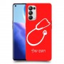רופא סטטוסקופ כיסוי מגן קשיח בעיצוב אישי עם השם שלך ל Oppo Reno5 Pro 5G יחידה אחת סקרין מובייל