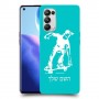 ילד סקייטבורד כיסוי מגן קשיח בעיצוב אישי עם השם שלך ל Oppo Reno5 Pro 5G יחידה אחת סקרין מובייל