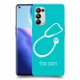 רופא סטטוסקופ כיסוי מגן קשיח בעיצוב אישי עם השם שלך ל Oppo Reno5 Pro 5G יחידה אחת סקרין מובייל
