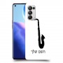 סקספון כיסוי מגן קשיח בעיצוב אישי עם השם שלך ל Oppo Reno5 Pro 5G יחידה אחת סקרין מובייל