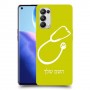 רופא סטטוסקופ כיסוי מגן קשיח בעיצוב אישי עם השם שלך ל Oppo Reno5 Pro 5G יחידה אחת סקרין מובייל