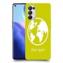 עולם כיסוי מגן קשיח בעיצוב אישי עם השם שלך ל Oppo Reno5 Pro 5G יחידה אחת סקרין מובייל