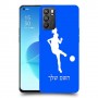 כדורגל - אישה כיסוי מגן קשיח בעיצוב אישי עם השם שלך ל Oppo Reno6 5G יחידה אחת סקרין מובייל