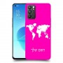 מפת העולם כיסוי מגן קשיח בעיצוב אישי עם השם שלך ל Oppo Reno6 5G יחידה אחת סקרין מובייל